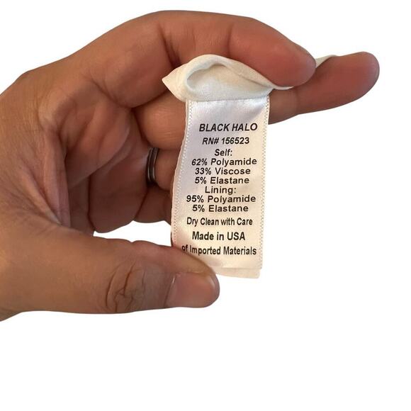 Black Halo Women’s Brooklyn Flutter Sleeve Mini Dress Size 4 NWT - Picture 5 of 10